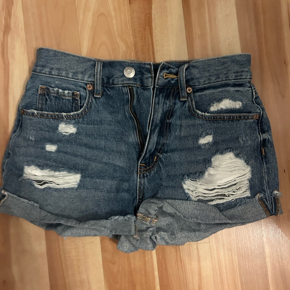 High Rise Jean Shorts